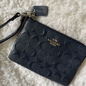 Coach Navy Logo Wrislet